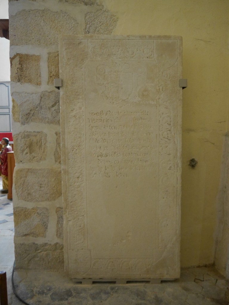 La dalle après restauration et sécurisation